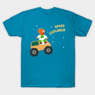 Cute dinosaur astronaut. T-Shirt